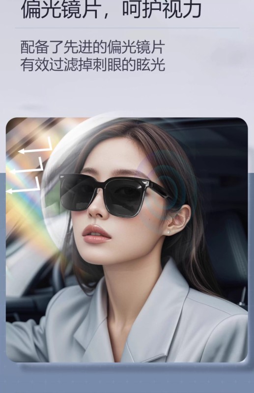 E9085 Unisex Wireless Smart Bluetooth Sunglasses (2-in-1 Audio Glasses & Headphones)