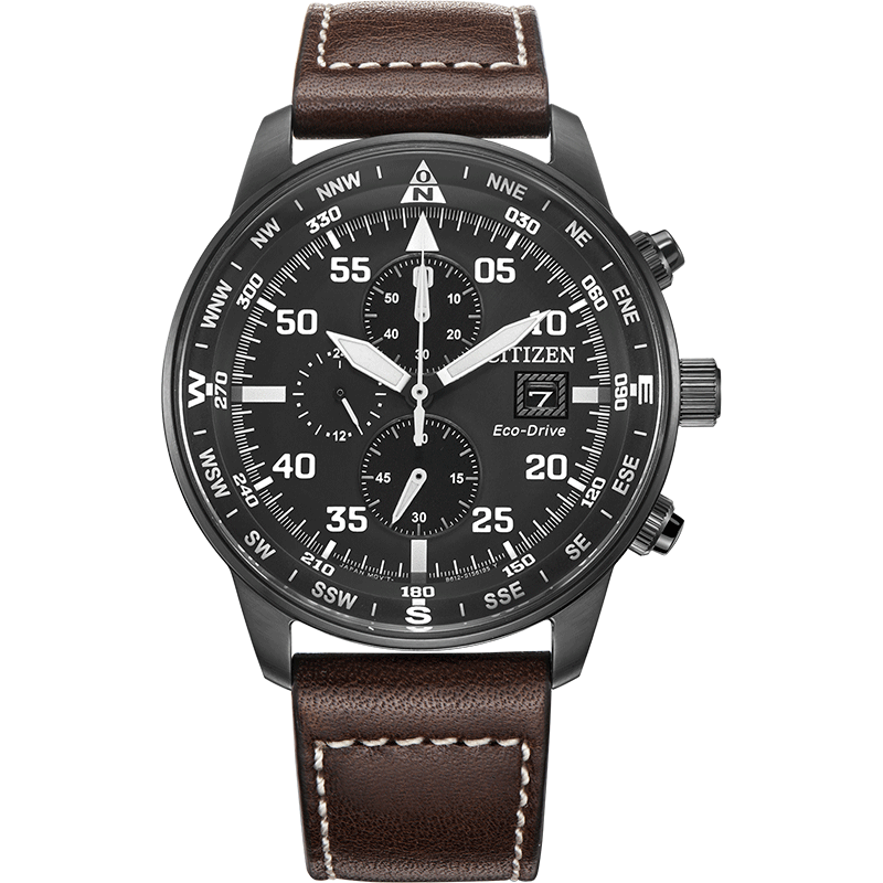 E3002 Citizen Eco-Drive Triple-Eye Chronograph Fashion Casual Men's Watch CA0695