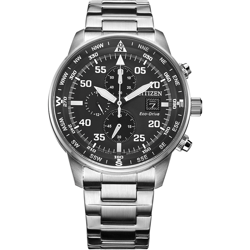 E3002 Citizen Eco-Drive Triple-Eye Chronograph Fashion Casual Men's Watch CA0695