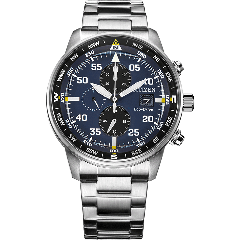 E3002 Citizen Eco-Drive Triple-Eye Chronograph Fashion Casual Men's Watch CA0695