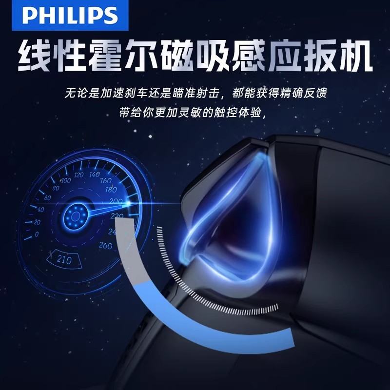 E9073 Philips Triple-mode Wireless Gaming Controller DLK5010 for Switch+PC+Android+iOS