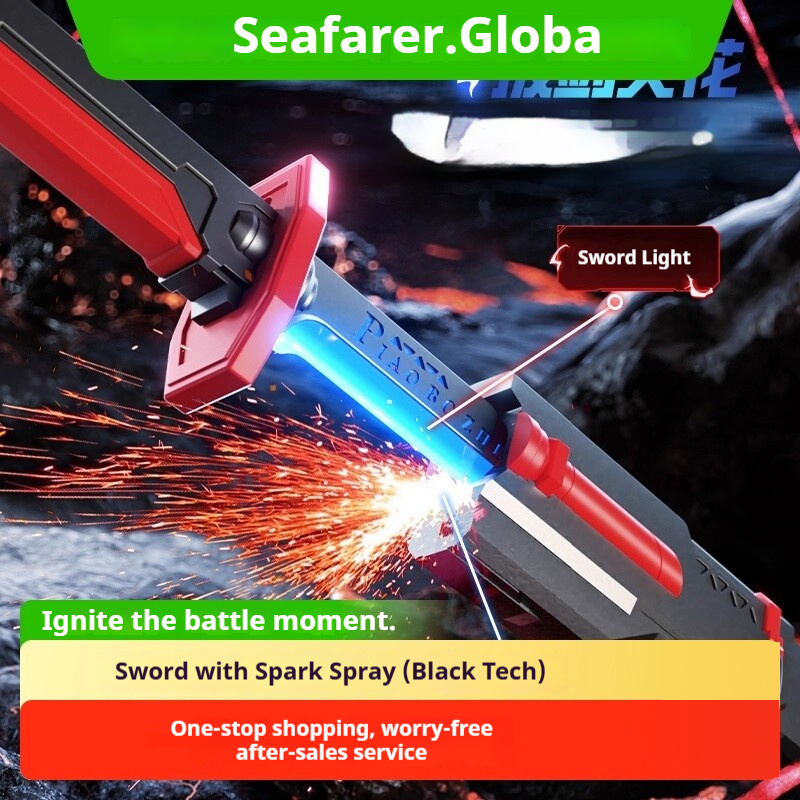 Children's Glowing Spray Color-Changing Laser Sword Toy