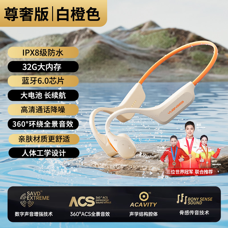 E9011 Yuanshi X24 Mariner Professional Waterproof Swimming Sports Earphones