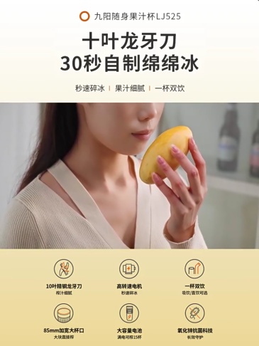H0021 Joyoung Multi-functional Compact Portable Juicer L4-LJ525