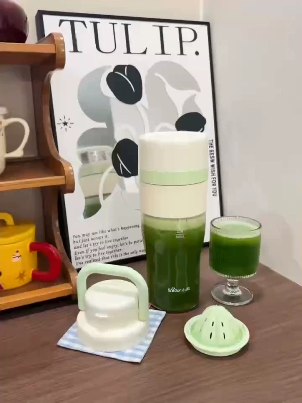 H0023 Bear Compact Portable Household Wireless Electric Juicer