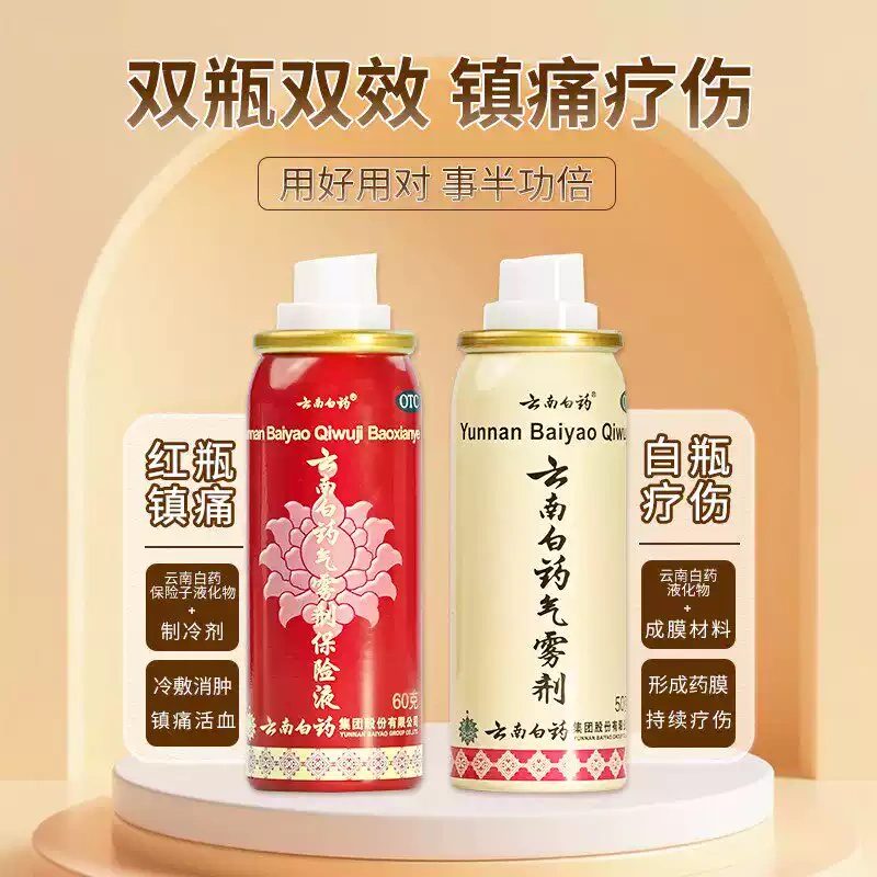 P7005 Yunnan Baiyao External Pain Relief Aerosol Spray Set