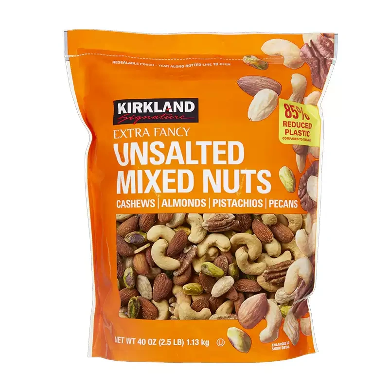 G0052 Kirkland Unsalted Original Flavor Mixed Nuts, 1130g per bag, Dried Fruit Snacks