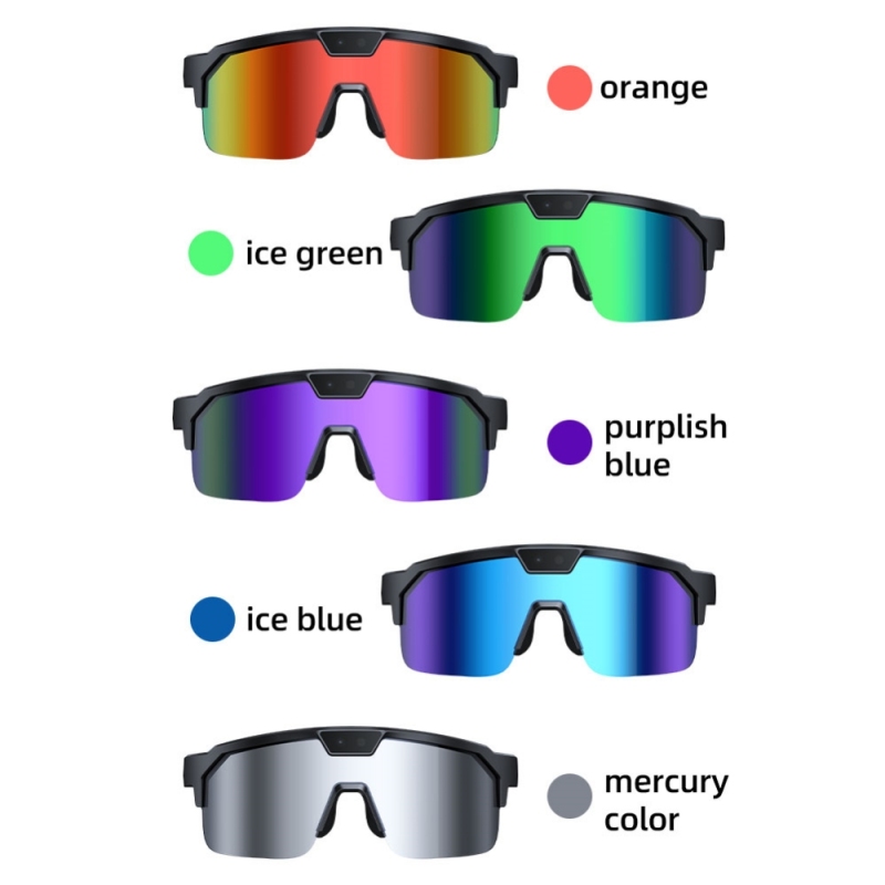 E9086 HeyCyan Q01 Sports Cycling Smart AI Camera Glasses 8MP