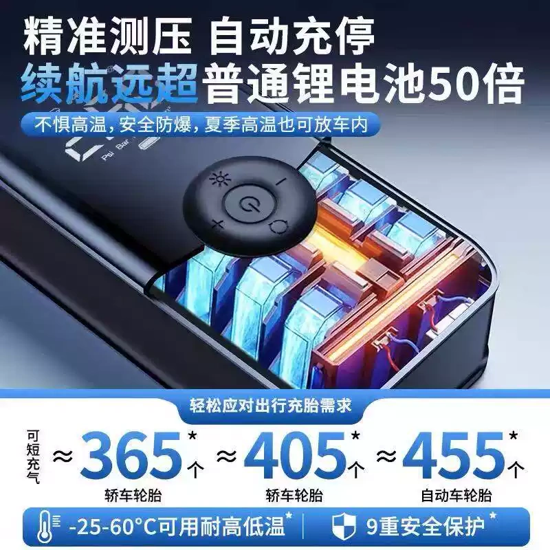 A0008  Portable Wireless Car Air Pump