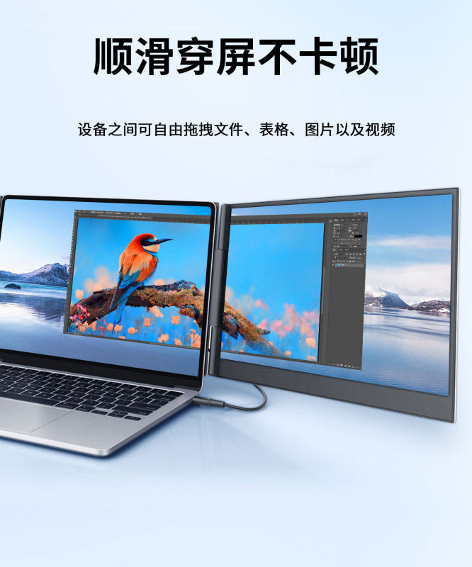 E9019 Portable foldable laptop expansion screen