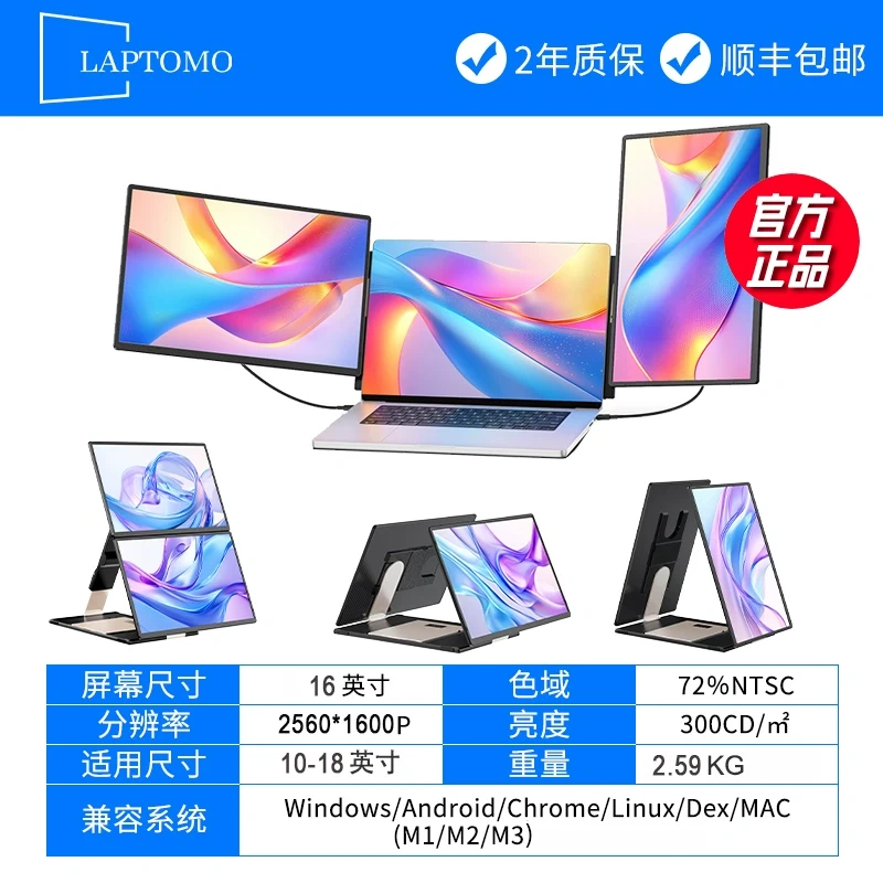 E9019 Portable foldable laptop expansion screen