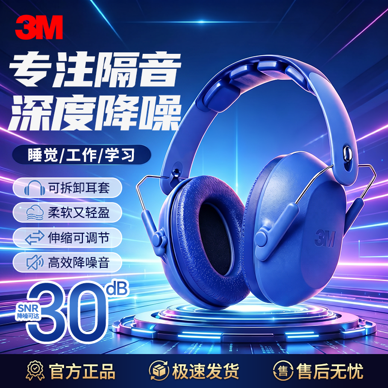 P7009 3M Headband Noise-Canceling Earmuffs