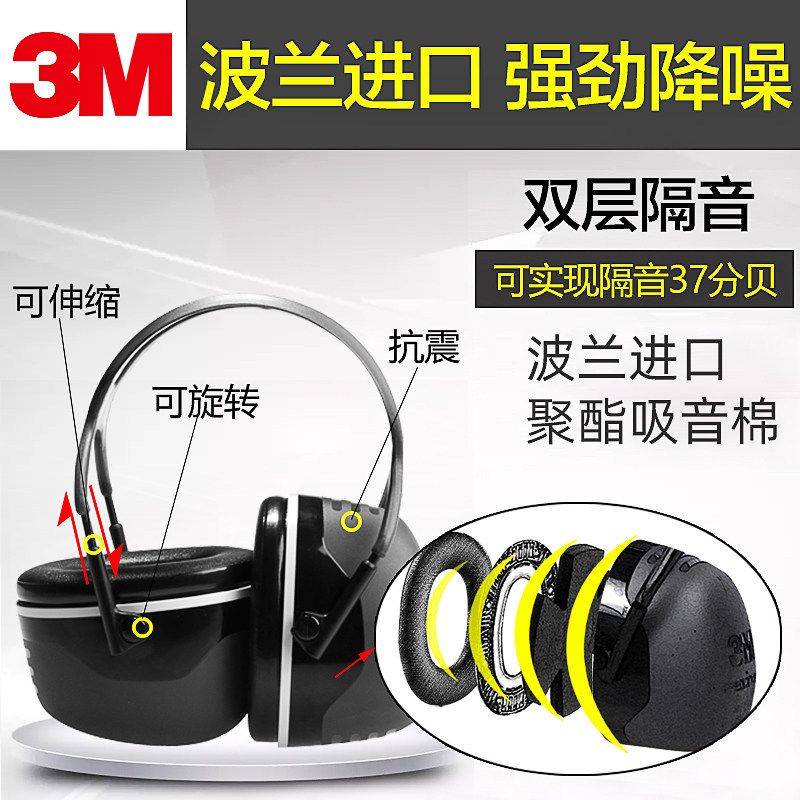 P7010 3M Headband Noise-Canceling Earmuffs