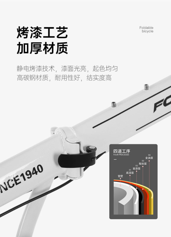 S3028  Forever Portable Foldable Multi-Speed Bicycle
