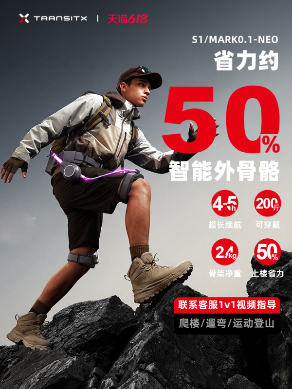 E9094  TECHNIK MARCH Dual-Battery AI Walking Exoskeleton Mark0.1-Neo