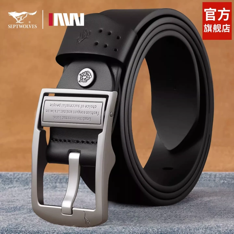 F4020  SEPTWOLVES Men's Genuine Leather Belt