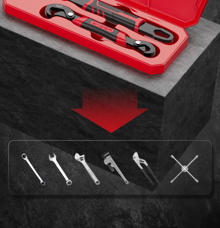 TL0008 Delixi Universal Self-tightening Wrench Set