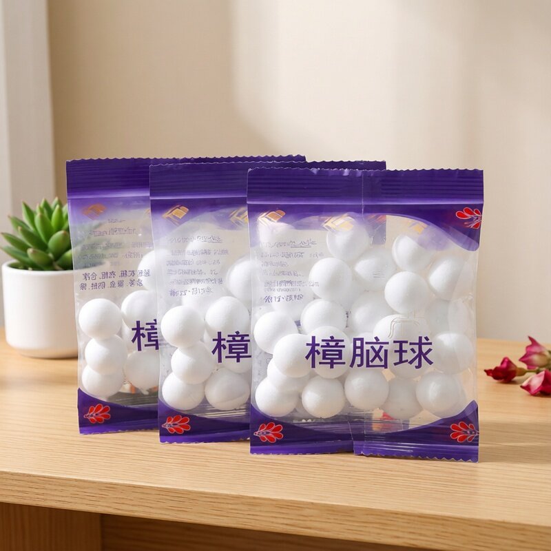 P7011  Marine Cabin Wardrobe Anti-Mold Anti-Insect Fragrant Deodorizing Camphor Balls 10 Bags