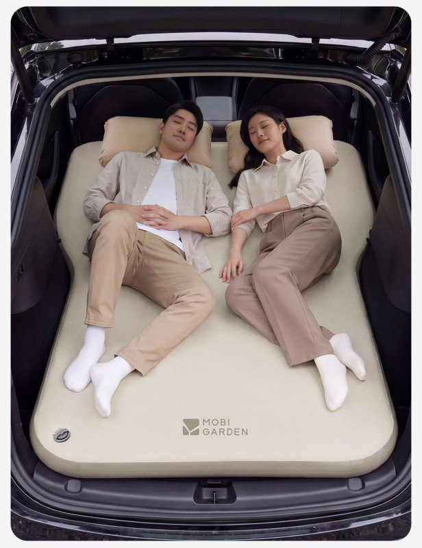L0028  Mobi Garden Car Inflatable Bed with Brushed Finish, 10cm Thickness, Double Size