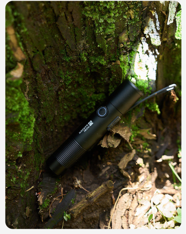 E9109 MOBI GARDEN Mini Rechargeable LED Flashlight - Outdoor Waterproof Aluminum Alloy Rechargeable Light