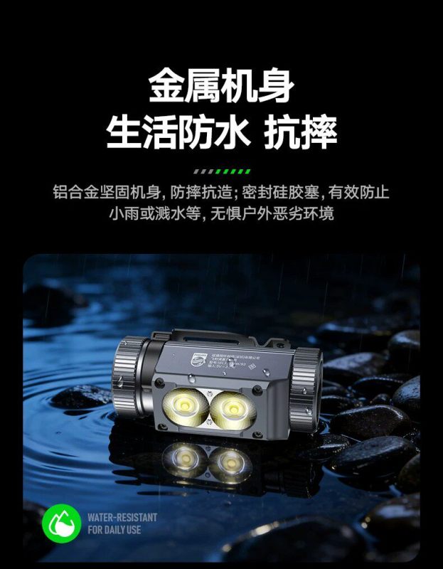 S3030 Philips Rechargeable Headlamp - Head-mounted Outdoor Lighting Lamp