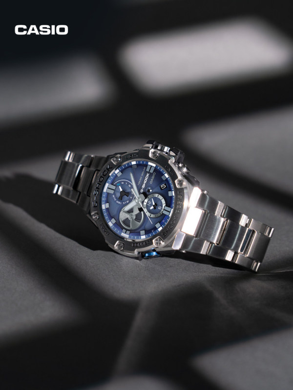 E3004 CASIO G-SHOCK Men's Solar Powered Bluetooth Water Resistant Watch GST-B100
