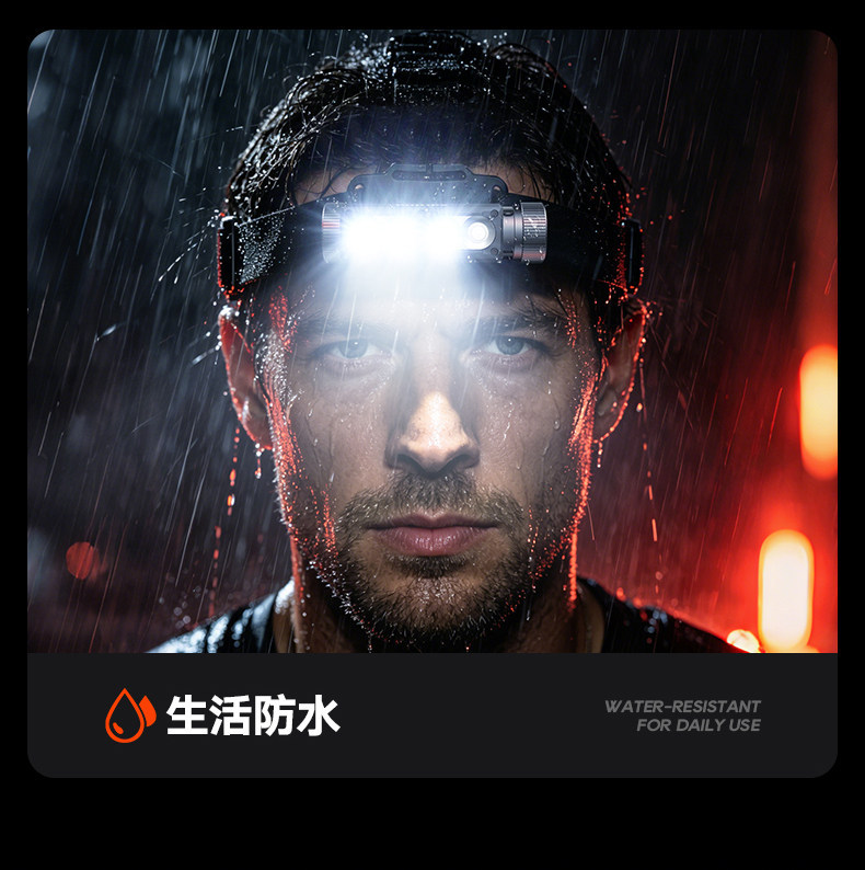 E9108 Philips Rechargeable LED Headlamp - Outdoor Waterproof Head-mounted Lighting Lamp