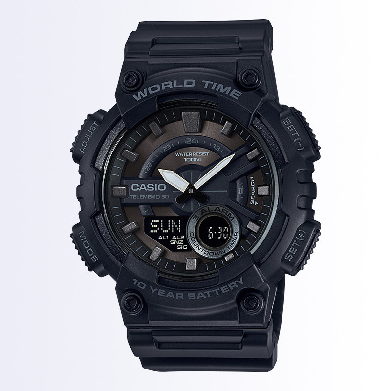 E3005 CASIO Unisex Fashion Sports Watch AEQ-110W-1BVDF