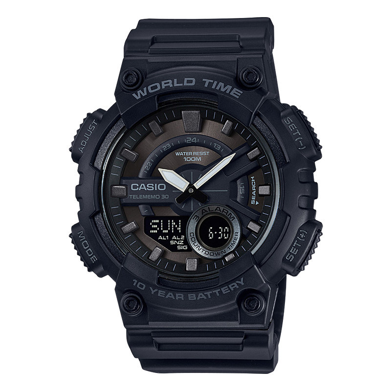 E3005 CASIO Unisex Fashion Sports Watch AEQ-110W-1BVDF