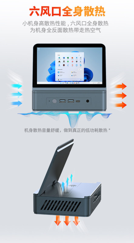 E9116  Sporlan DHD600 Mini PC - Built-in 7" Touchscreen Display, Supports External Monitor