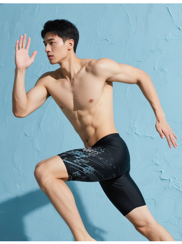 S3033 361° Men's 3-Piece Swimming Set: Swim Trunks, Goggles, and Swim Cap