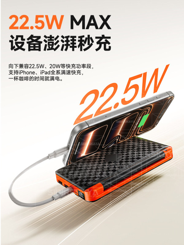 E9117 Outdoor Multi-Purpose Foldable Solar Power Bank, 20000mAh