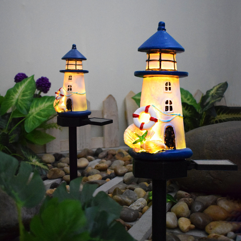 H0047 Waterproof Lighthouse Solar Garden Outdoor Light