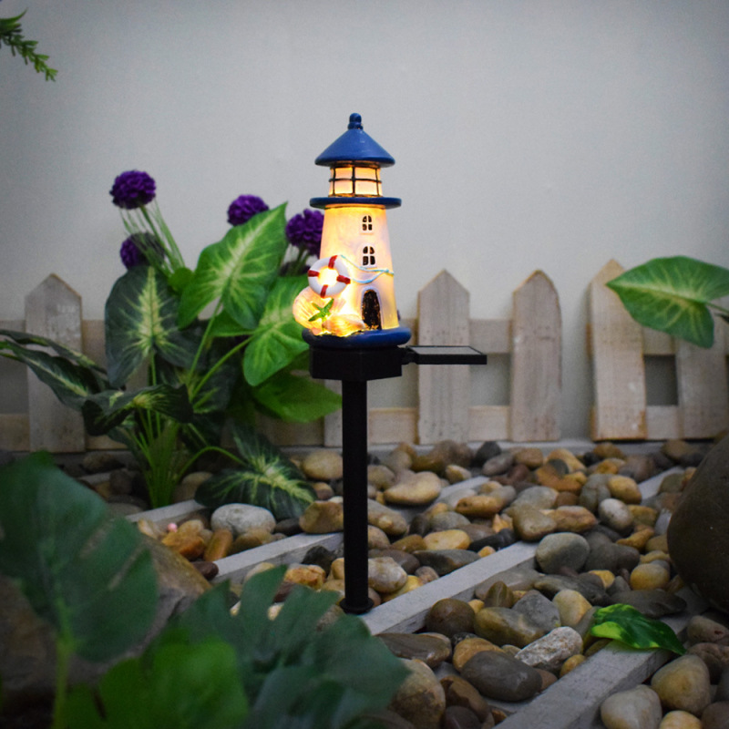 H0047 Waterproof Lighthouse Solar Garden Outdoor Light