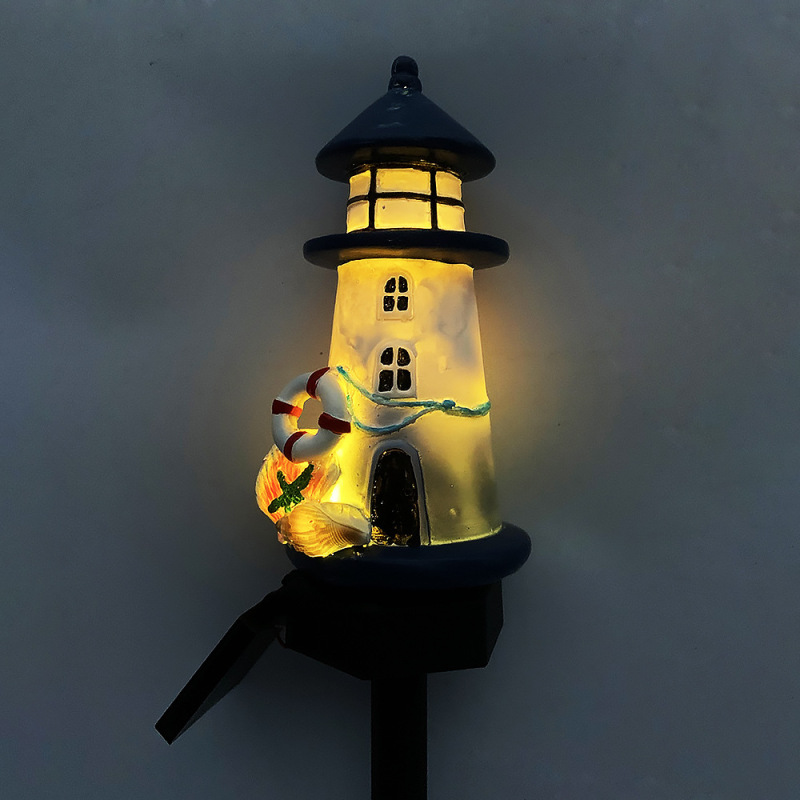 H0047 Waterproof Lighthouse Solar Garden Outdoor Light