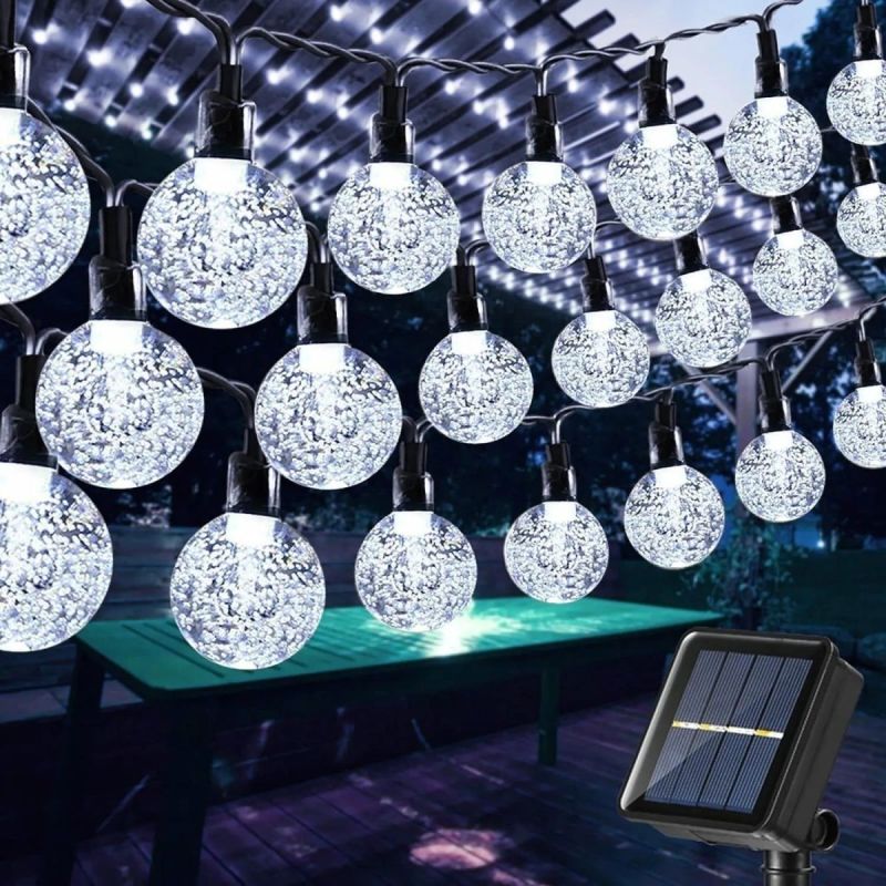 Solar-powered outdoor light for home use, courtyard, and balcony/garden, LED ambient lighting, tree hanging light, outdoor.