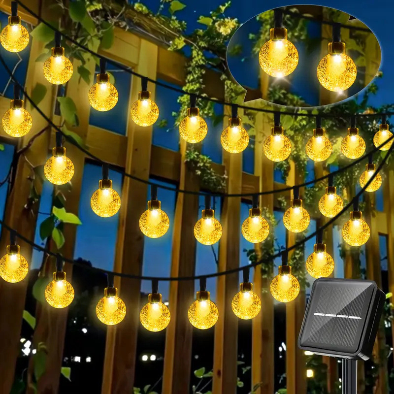 Solar-powered outdoor light for home use, courtyard, and balcony/garden, LED ambient lighting, tree hanging light, outdoor.