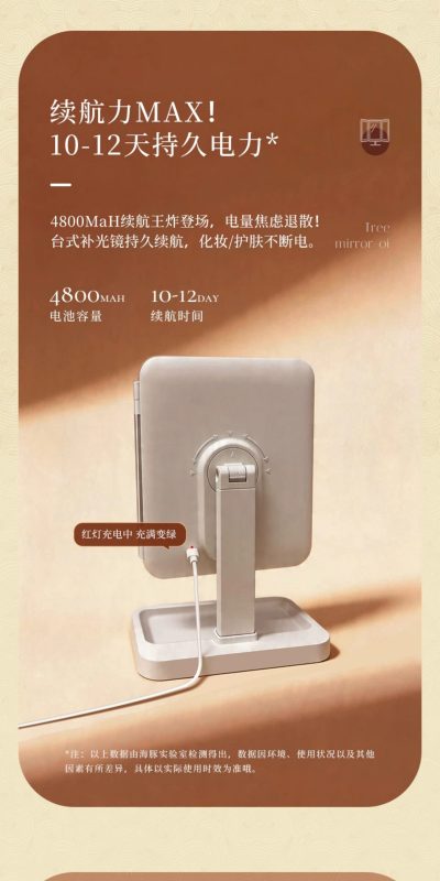 L0030 Multi-functional Portable LED Lighted Makeup Mirror