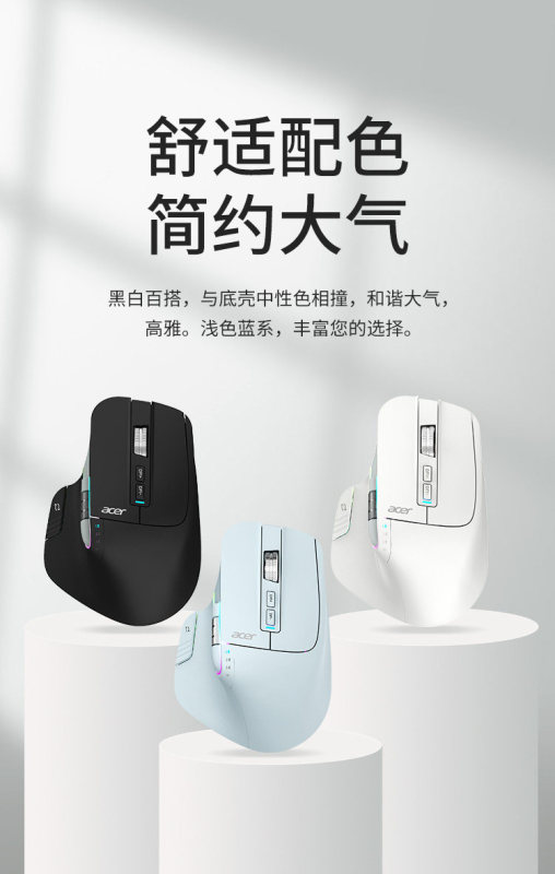 E9122 Acer Tri-mode Wireless Bluetooth Mouse