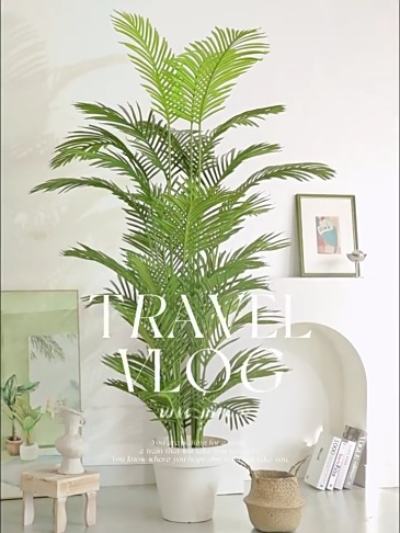 H0052  Artificial Areca Palm Floor Potted Plant