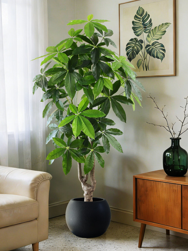 H0051 Artificial Money Tree Potted Plant