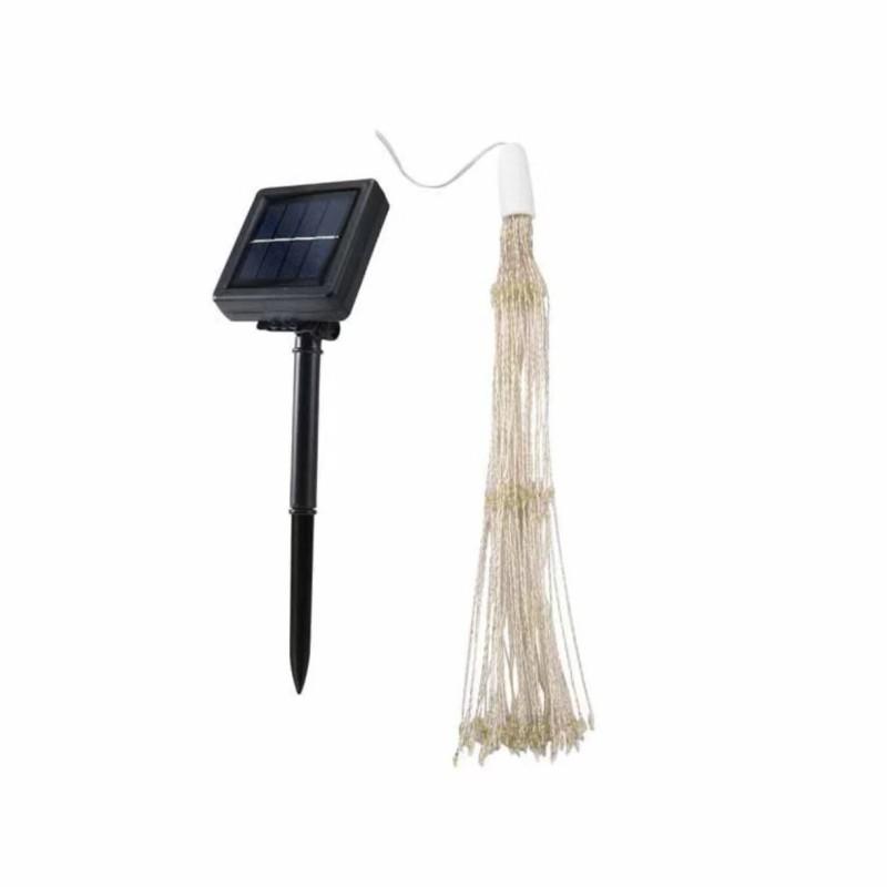 LED solar-powered hanging fireworks light for outdoor garden decoration, lawn decoration, wedding courtyard decoration, upside-down dandelion light.