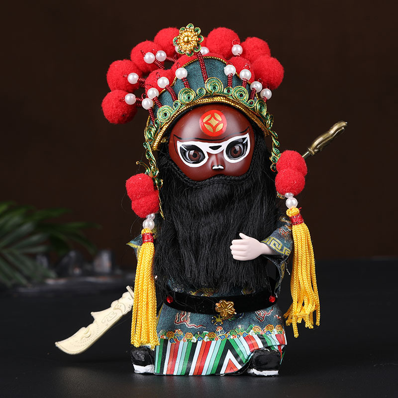 T0079 Chinese Peking Opera Figurine - Traditional Folk Art Home Decoration