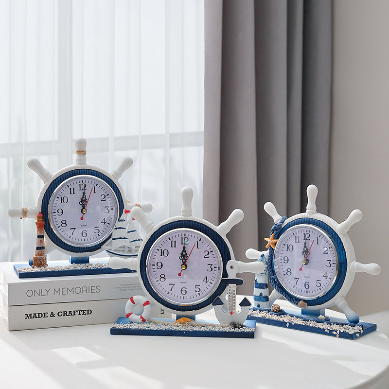 H0058 Creative Nautical Silent Clock, Battery-Powered