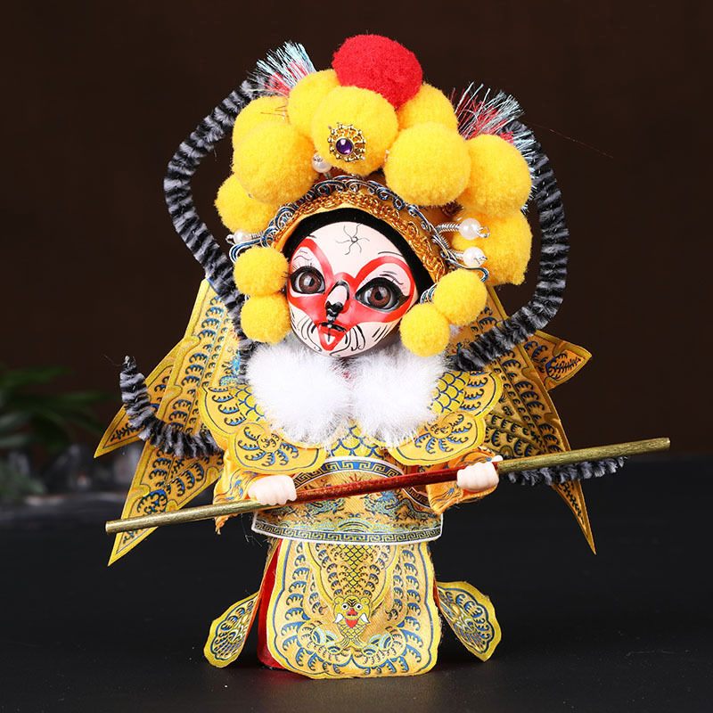 T0079 Chinese Peking Opera Figurine - Traditional Folk Art Home Decoration