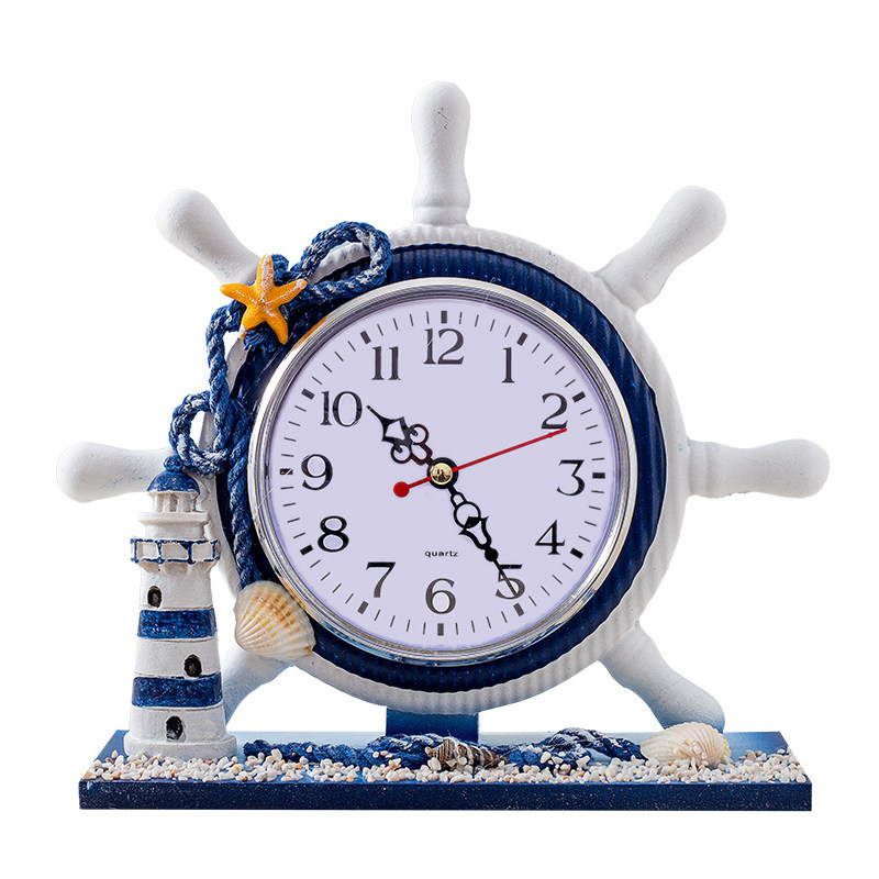 H0058 Creative Nautical Silent Clock, Battery-Powered