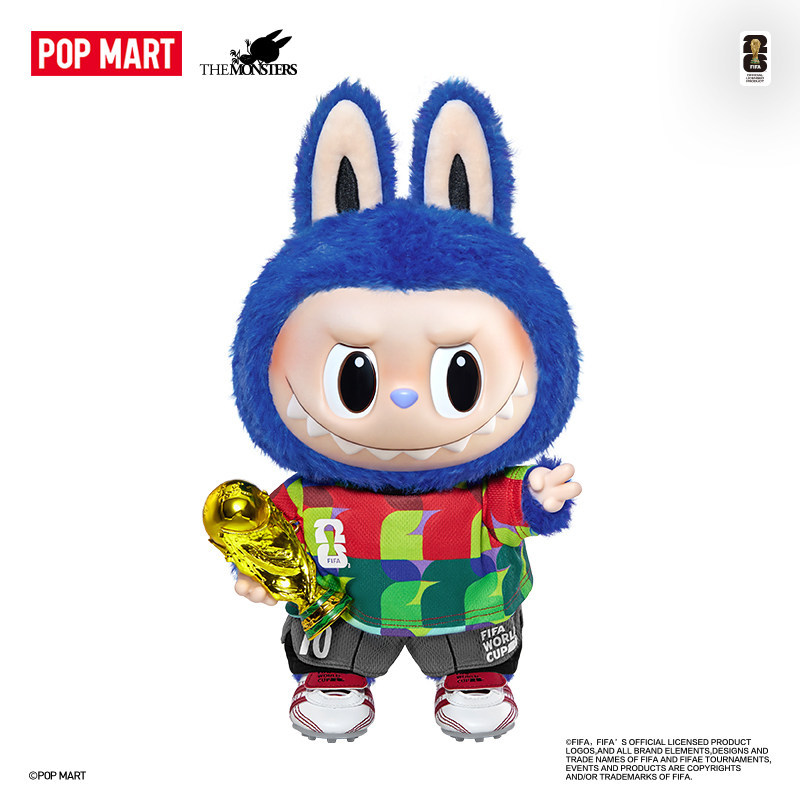 T0081 POP MART THE MONSTERS × FIFA Series - Catch the Win Vinyl Plush Labubu World Cup Figure