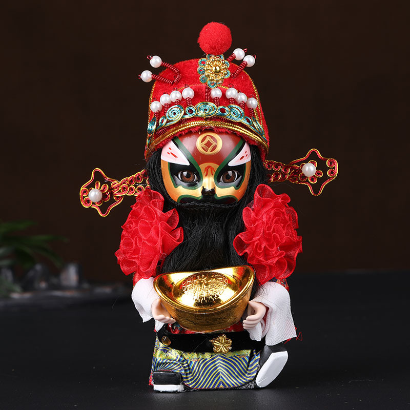 T0079 Chinese Peking Opera Figurine - Traditional Folk Art Home Decoration