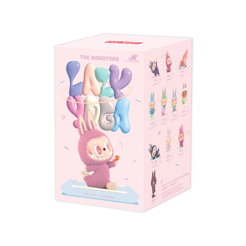 T0088 POP MART THE MONSTERS Labubu Lazy Yoga Figure Blind Box Gift