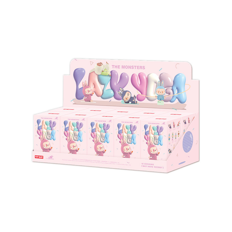 T0088 POP MART THE MONSTERS Labubu Lazy Yoga Figure Blind Box Gift